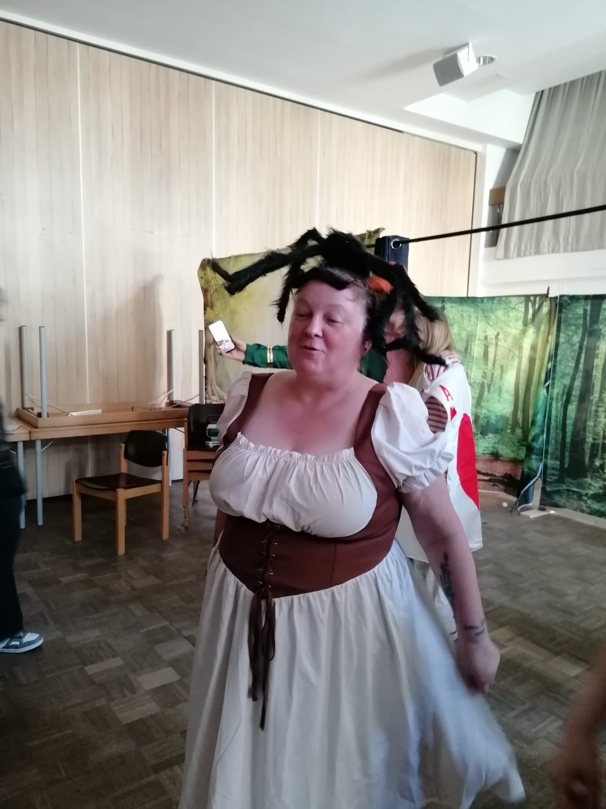 Der Sammler hat Spass nach der Show