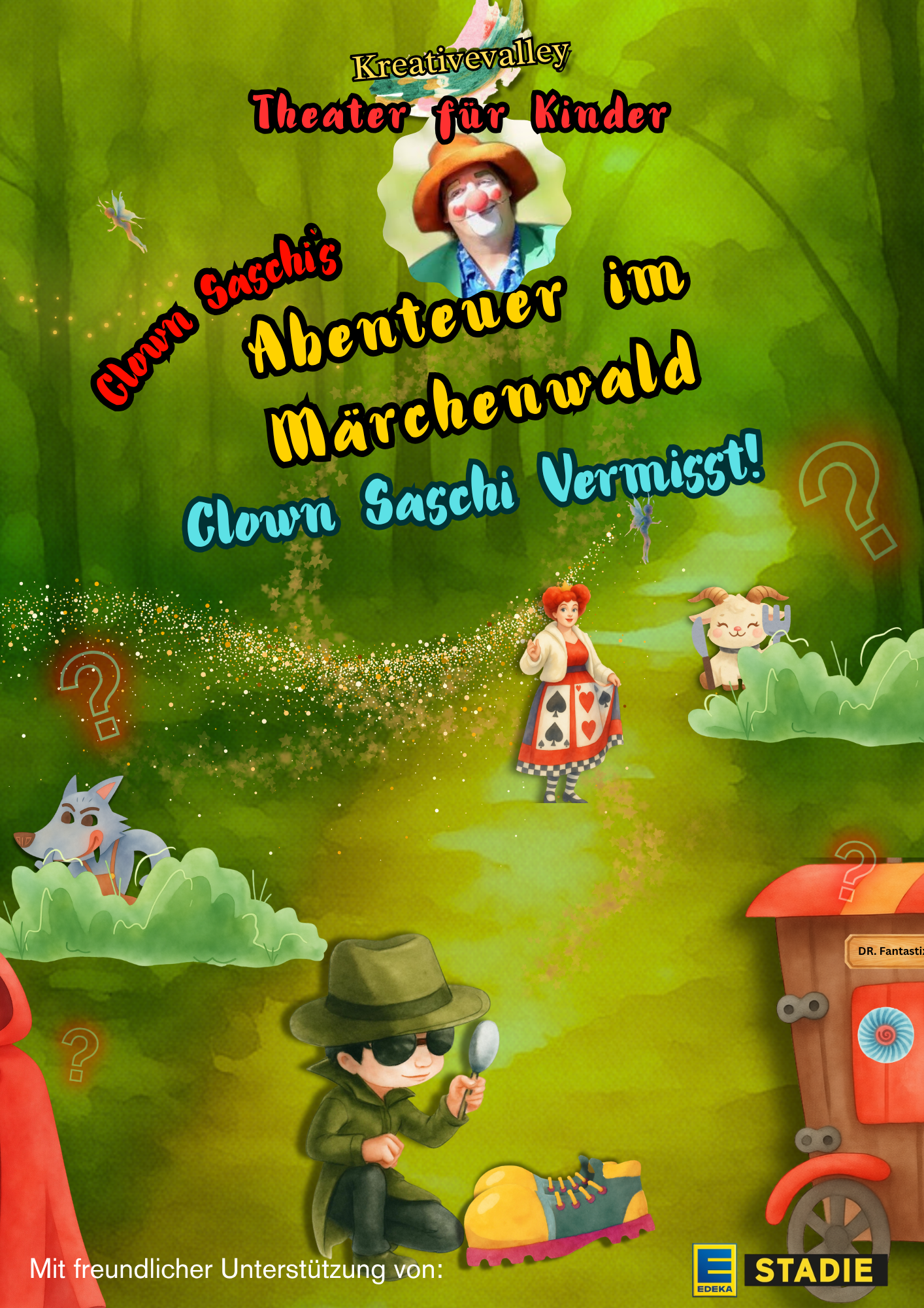 Clown Sascha vermisst Plakat 2026